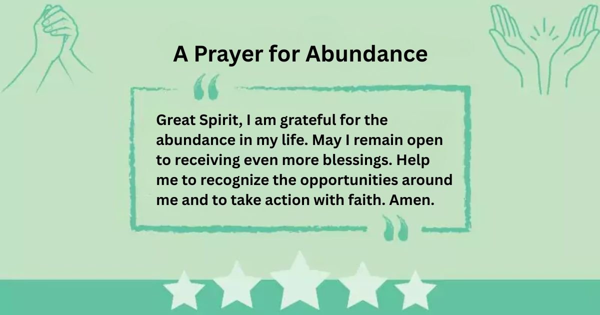 A Prayer for Abundance