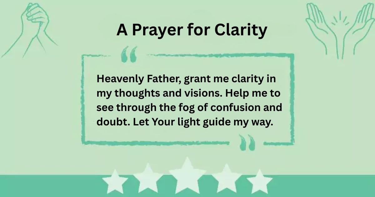 A Prayer for Clarity