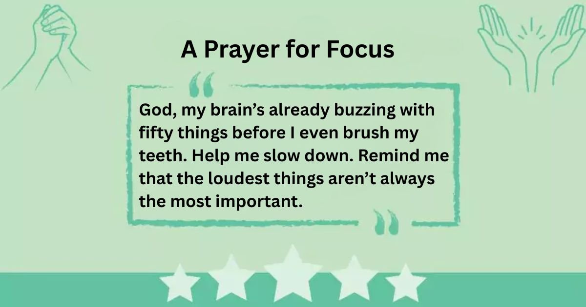 A Prayer for Focus