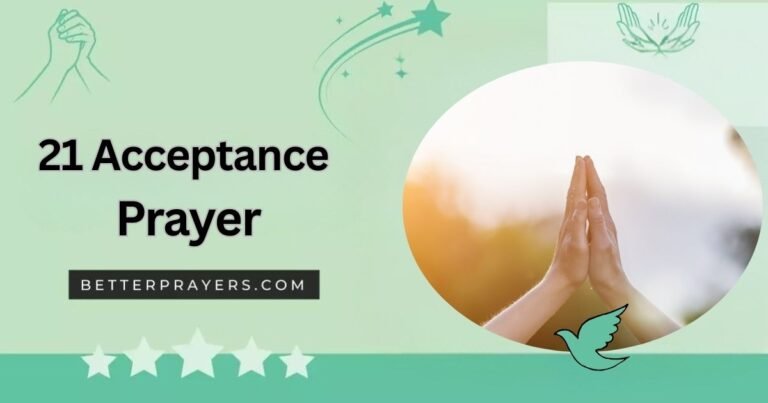 Acceptance Prayer