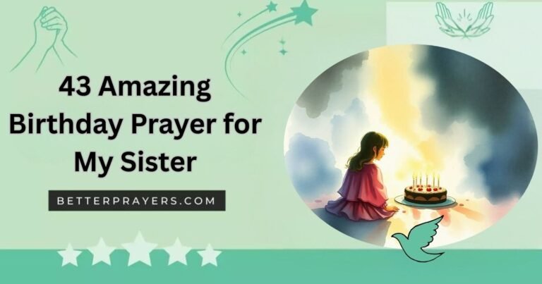 Amazing Birthday Prayer for My Sister