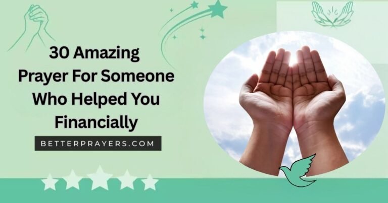 Amazing Prayer For Someone Who Helped You Financially