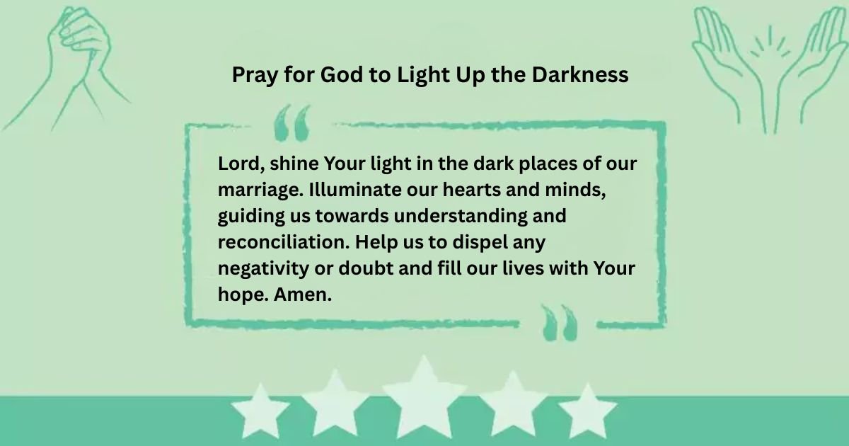 Pray for God to Light Up the Darkness
