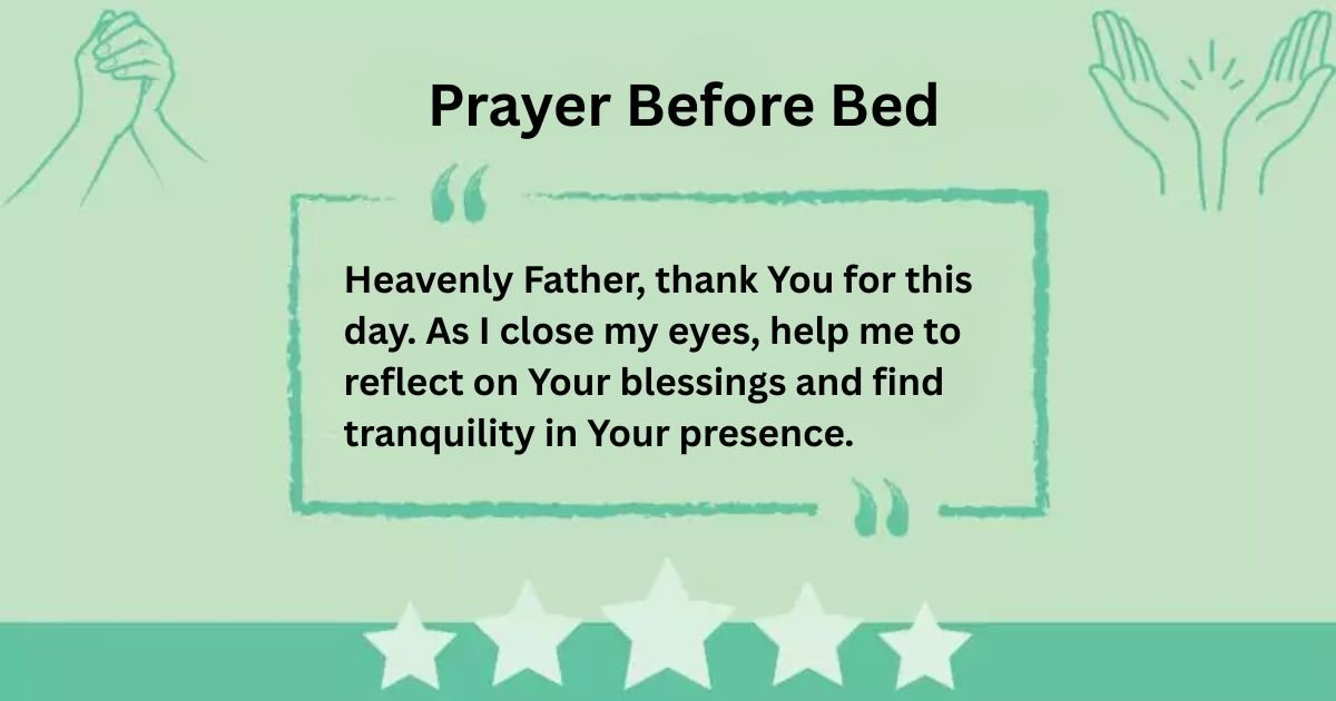 Prayer Before Bed