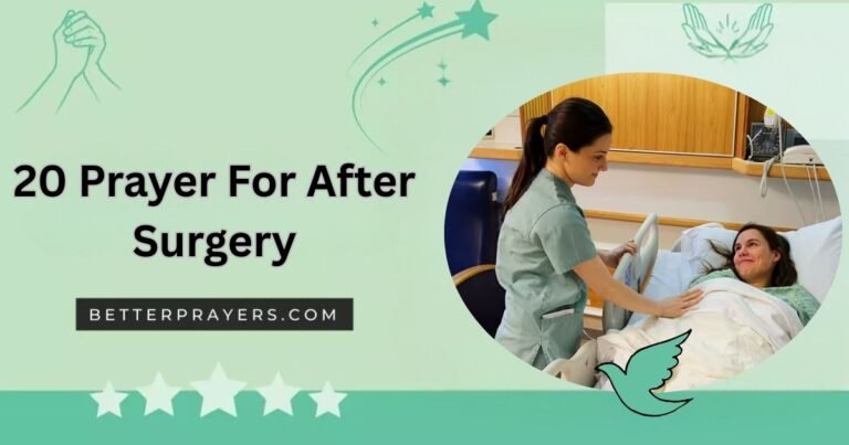 Prayer For After Surgery