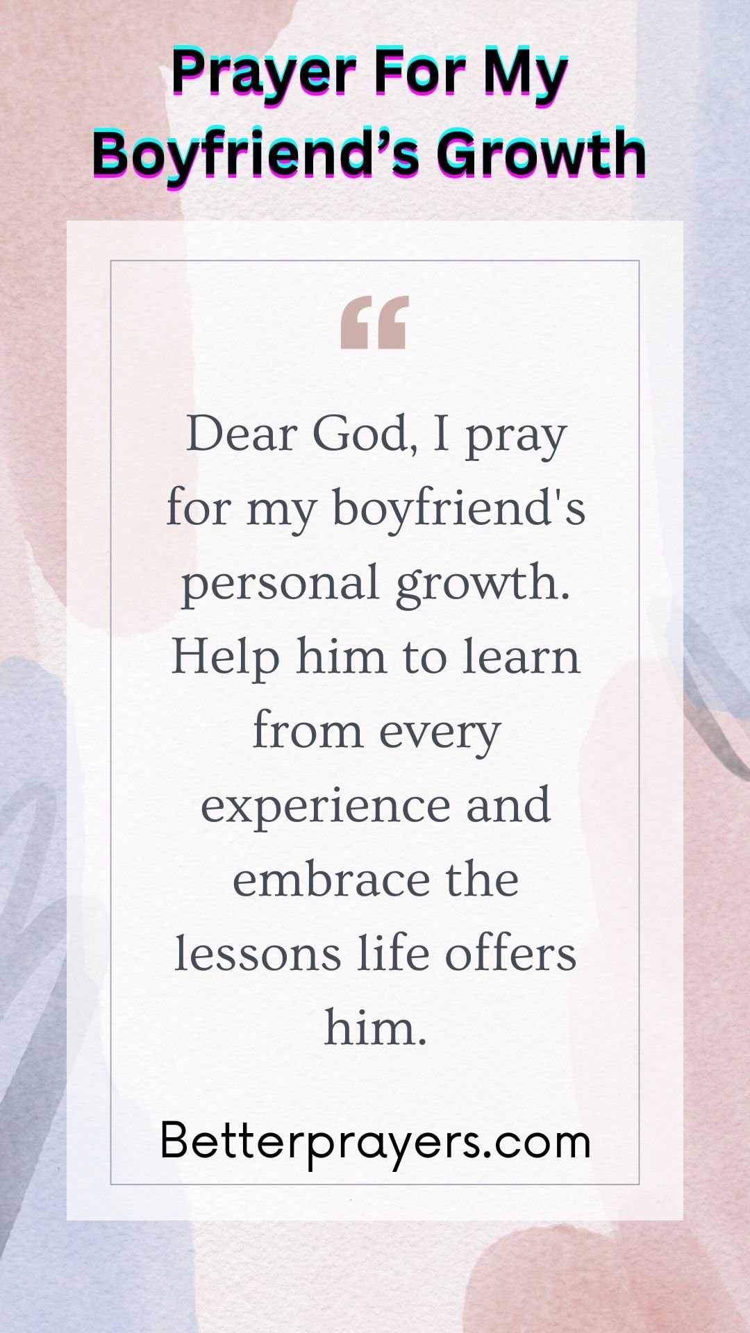 Prayer For My Boyfriend’s Growth