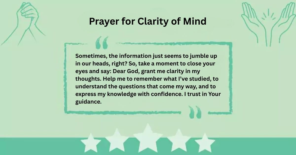 Prayer for Clarity of Mind