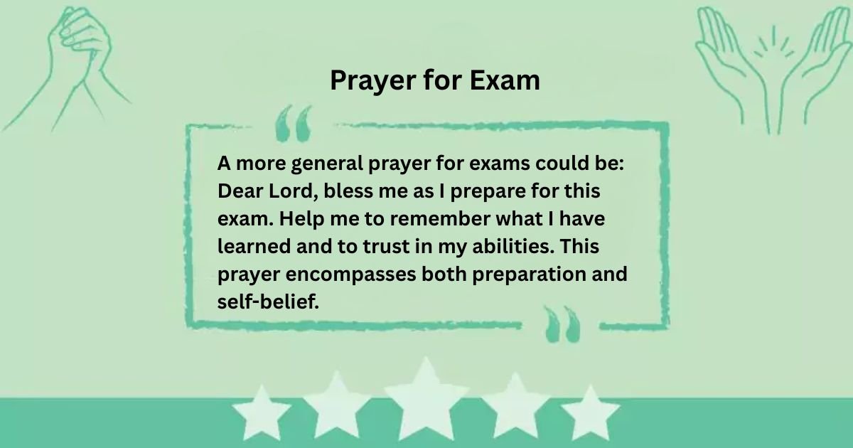 Prayer for Exam