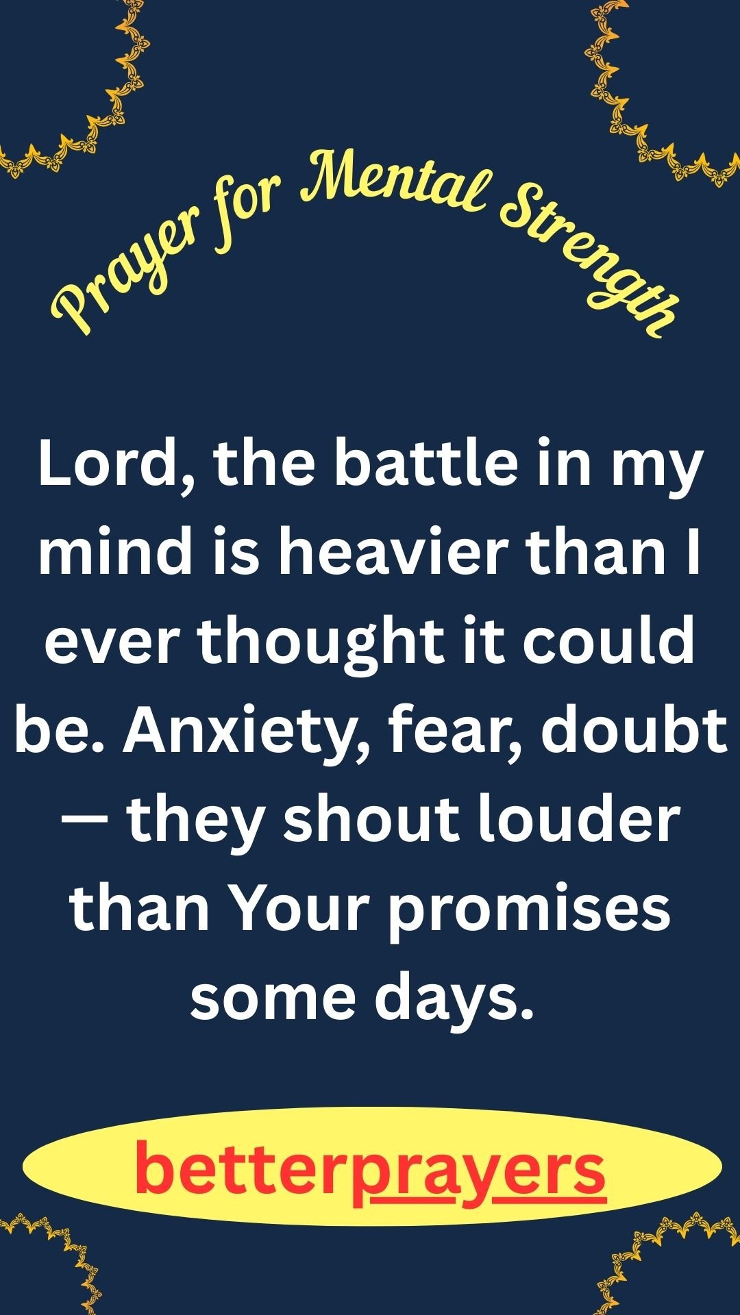 Prayer for Mental Strength