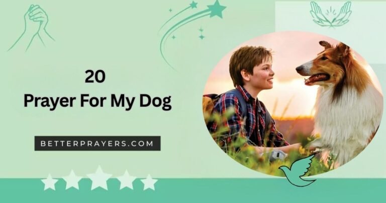 Prayer for My Dog