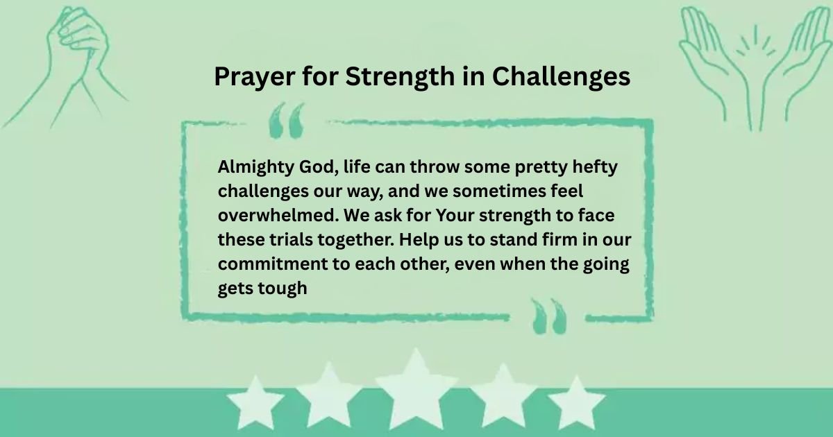 Prayer for Strength in Challenges