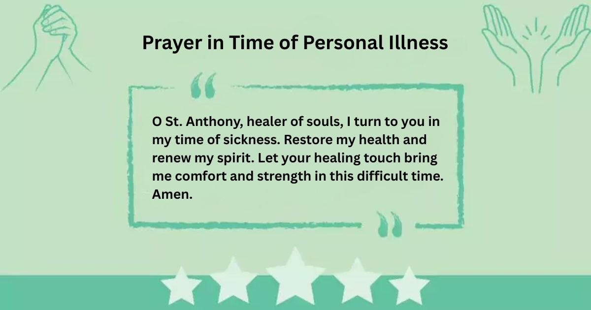 Prayer in Time of Personal Illness