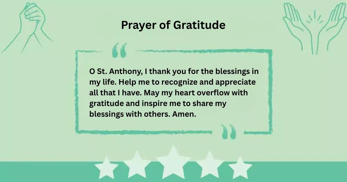 Prayer of Gratitude