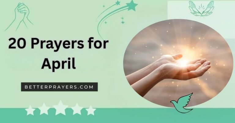 Prayers for April