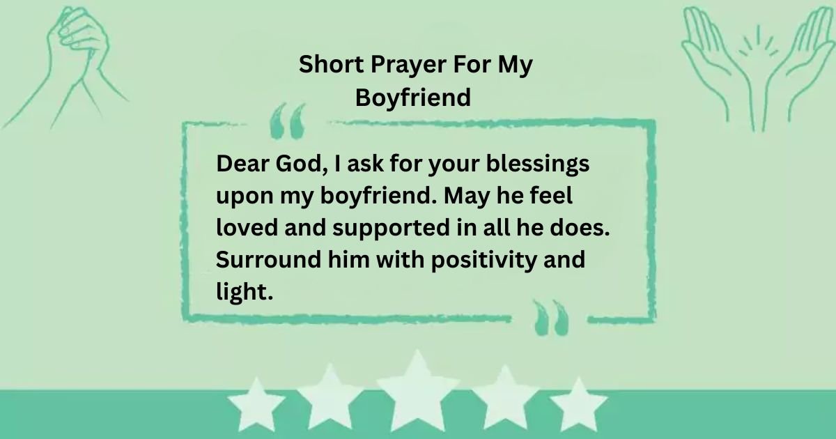 Short Prayer For My Boyfriend