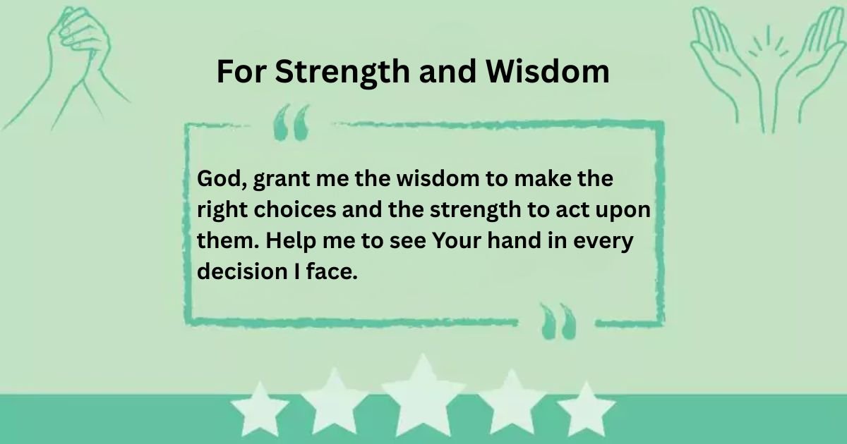 For Strength and Wisdom