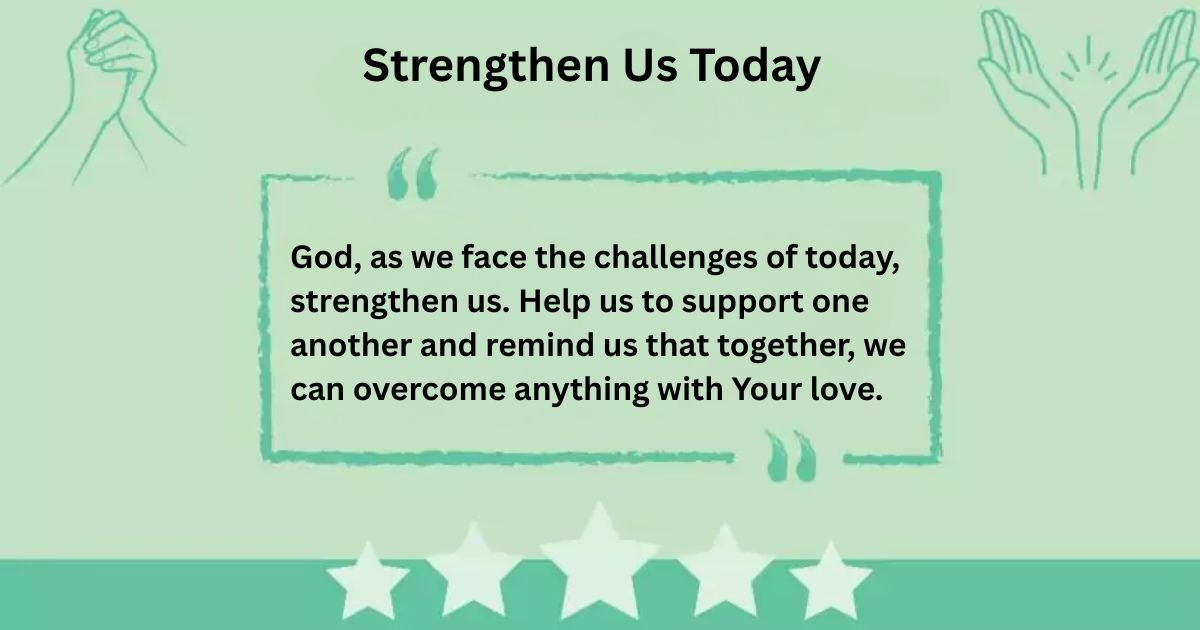 Strengthen Us Today