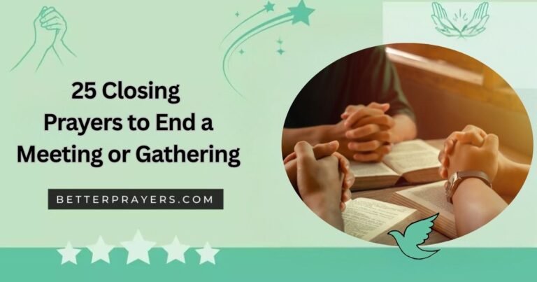 closing prayer for meeting